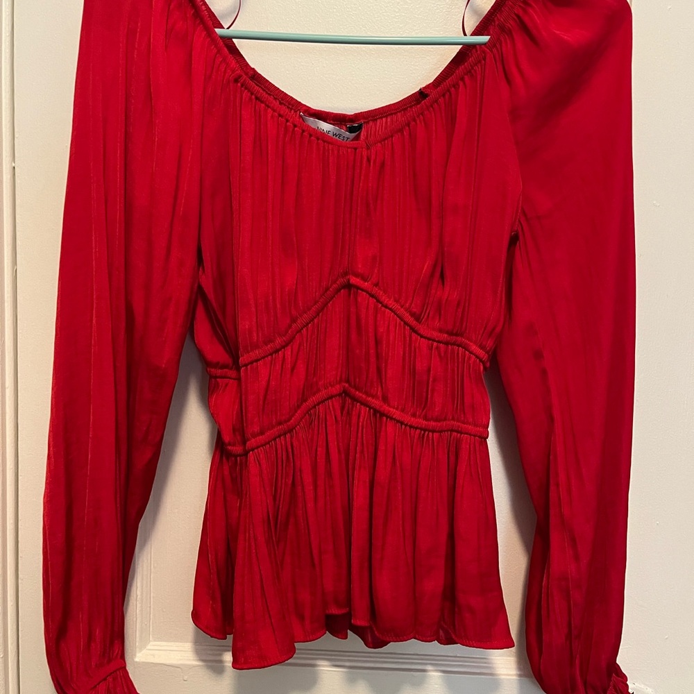 Nine West Elegant  Red Women's Top
